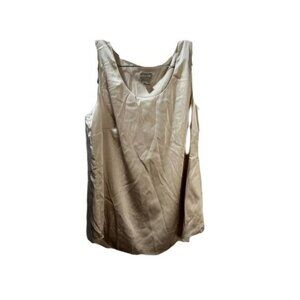 Satin Pleated‎ Neck Sleeveless Camisole Size 0 NEW